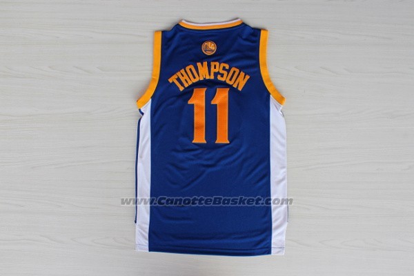 Maglia Golden State Warriors Klay Thompson #11 Blu